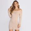 Windsor. Off Shoulder Sweater Dress -Specialtycookwareus 06005 0068 1