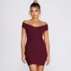 Windsor. Knits Not You Crossover Mini Dress -Specialtycookwareus 06005 0495 1