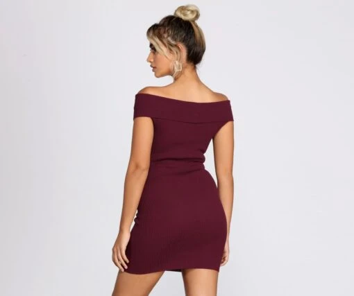 Windsor. Knits Not You Crossover Mini Dress -Specialtycookwareus 06005 0495 2