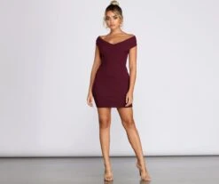 Windsor. Knits Not You Crossover Mini Dress -Specialtycookwareus 06005 0495 4