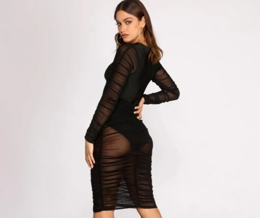 Windsor. Ruched Mesh Bandage Dress -Specialtycookwareus 06005 0635 2