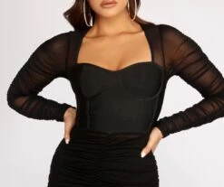 Windsor. Ruched Mesh Bandage Dress -Specialtycookwareus 06005 0635 3