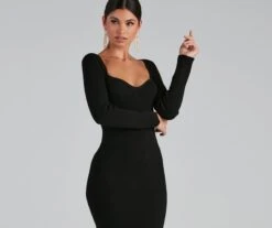 Windsor. Sweetest Frame Long Sleeve Midi Dress -Specialtycookwareus 06005 1179 3