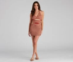 Windsor. Stylish Stunner Striped Halter Short Dress -Specialtycookwareus 06005 1231 6 ea1a5c84 8f3d 4cdf 8dd6 8b79626c9344
