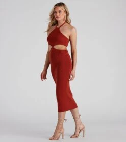 Windsor. Tropic Like It's Hot Halter Midi Dress -Specialtycookwareus 06005 1375 1