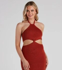 Windsor. Tropic Like It's Hot Halter Midi Dress -Specialtycookwareus 06005 1375 4