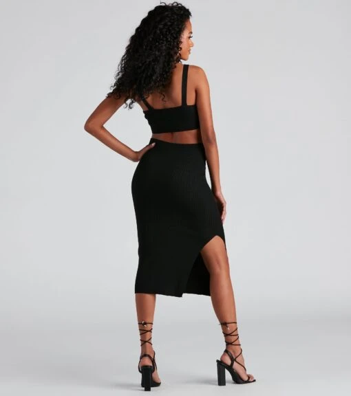Windsor. Feel The Heat V-Neck Midi Dress -Specialtycookwareus 06005 1447 3