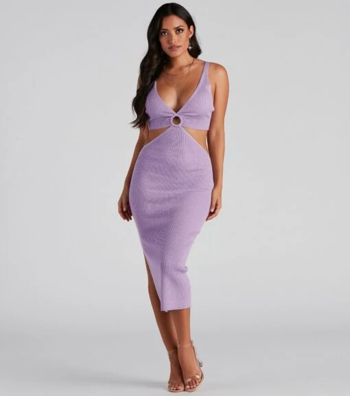 Windsor. Feel The Heat V-Neck Midi Dress -Specialtycookwareus 06005 1448 1
