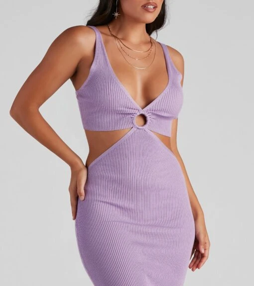 Windsor. Feel The Heat V-Neck Midi Dress -Specialtycookwareus 06005 1448 4