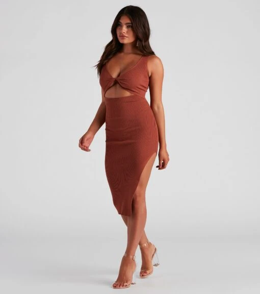 Windsor. Stylish Silhouette Midi Sweater Dress -Specialtycookwareus 06005 1462 3 57961ca6 6ed3 4947 abe7 606182e5c360