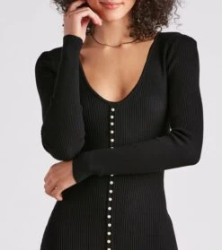 Windsor. Pearl-Fect Pick Sweater Maxi Dress -Specialtycookwareus 06005 1524 4