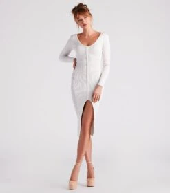 Windsor. Pearl-Fect Pick Sweater Maxi Dress -Specialtycookwareus 06005 1525 1