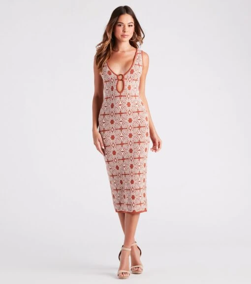 Windsor. Weekend Getaway Midi Sweater Dress -Specialtycookwareus 06005 1642 1