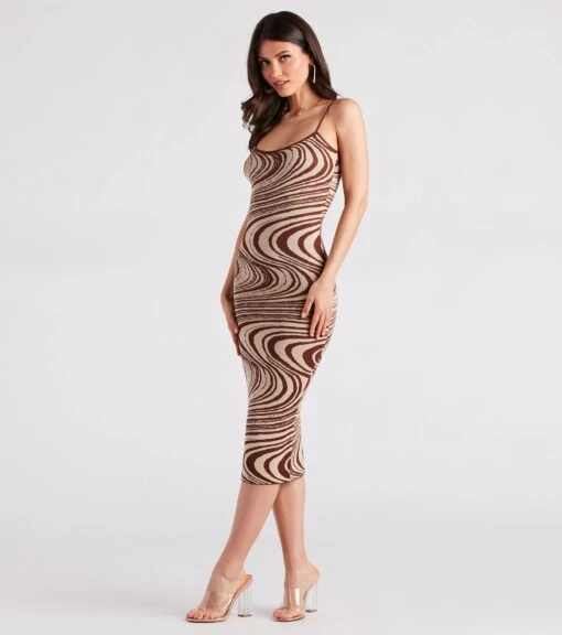 Windsor. Nail The Trend Swirl Print Sweater Dress -Specialtycookwareus 06005 1670 1
