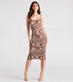 Windsor. Nail The Trend Swirl Print Sweater Dress -Specialtycookwareus 06005 1670 3