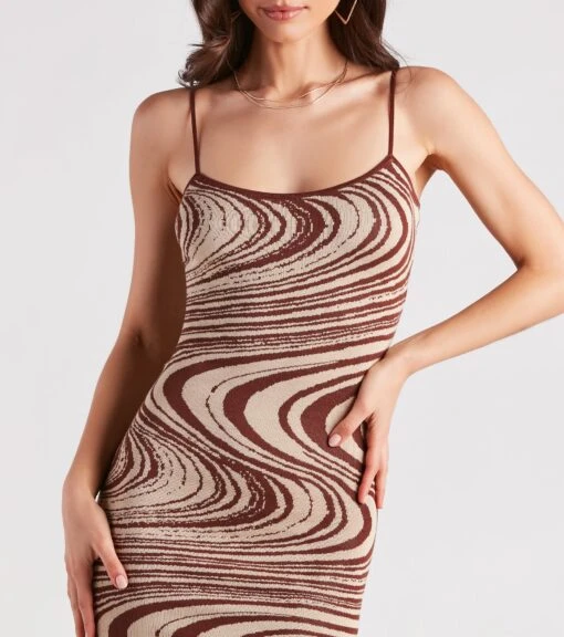 Windsor. Nail The Trend Swirl Print Sweater Dress -Specialtycookwareus 06005 1670 4