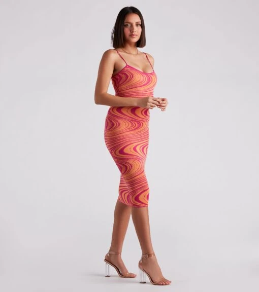 Windsor. Nail The Trend Swirl Print Sweater Dress -Specialtycookwareus 06005 1671 3