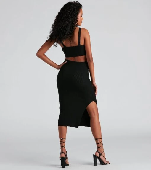 Windsor. Feel The Heat V-Neck Midi Dress -Specialtycookwareus 06005 1687 3