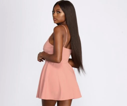 Windsor. Trendy Twist-Front Skater Romper -Specialtycookwareus 06503 0089 2 e464cd36 351c 4c4a b762 7762b5530112