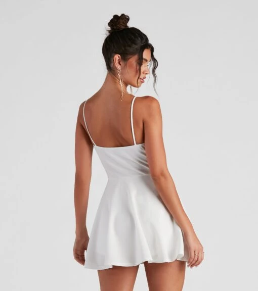 Windsor. Trendy Twist-Front Skater Romper -Specialtycookwareus 06503 0124 2 b195556e efff 4076 9590 196bd6b2ec61
