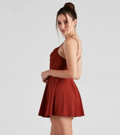 Windsor. Trendy Twist-Front Skater Romper -Specialtycookwareus 06503 1005 2
