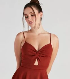 Windsor. Trendy Twist-Front Skater Romper -Specialtycookwareus 06503 1005 4