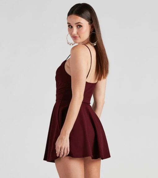 Windsor. Trendy Twist-Front Skater Romper -Specialtycookwareus 06503 1006 2