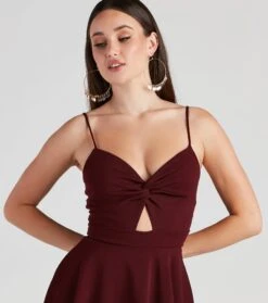 Windsor. Trendy Twist-Front Skater Romper -Specialtycookwareus 06503 1006 4