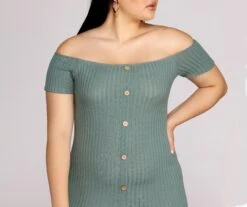 Windsor. Plus Thrill Of Knit Ribbed Dress -Specialtycookwareus 15102 0035 2 50850079 e0a9 494e 9181 ed9d87e749df