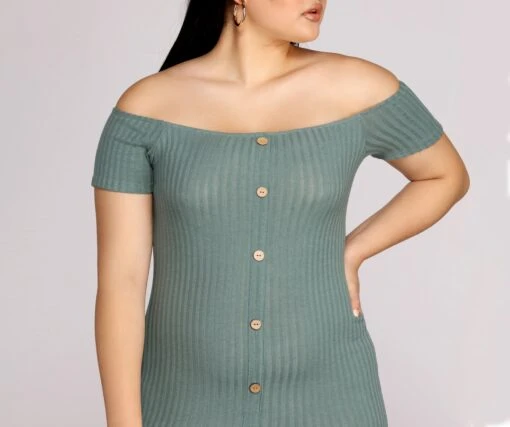 Windsor. Plus Thrill Of Knit Ribbed Dress -Specialtycookwareus 15102 0035 2 50850079 e0a9 494e 9181 ed9d87e749df