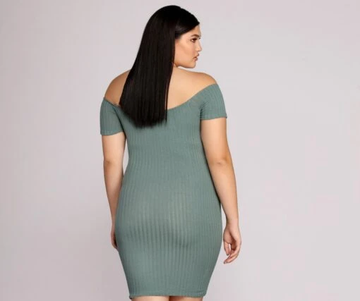 Windsor. Plus Thrill Of Knit Ribbed Dress -Specialtycookwareus 15102 0035 4 4b6d95e0 56aa 476b bac6 53cab0709b94